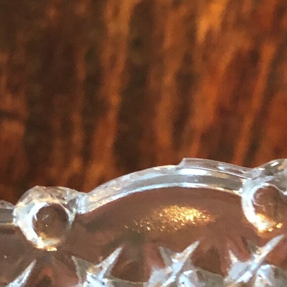 Vintage Pasari Heart And Rose Candy Dish Clear - Picture 10 of 10